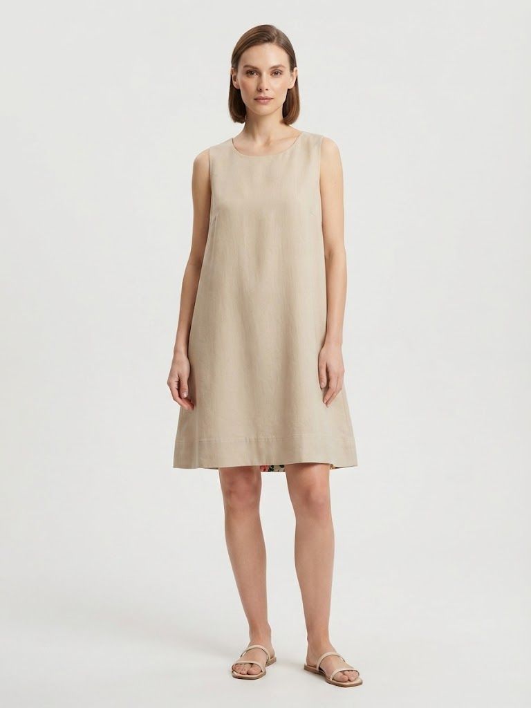 SLEEVELESS MIDI DRESS